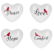 Load image into Gallery viewer, Cardinal Text Chime Iron Heart
