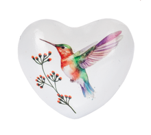 Load image into Gallery viewer, Hummingbird Chime Iron Heart
