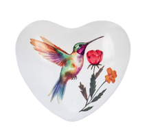 Load image into Gallery viewer, Hummingbird Chime Iron Heart
