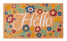 Load image into Gallery viewer, Hello Floral Doormat
