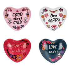 Load image into Gallery viewer, Flower Text Chime Iron Heart
