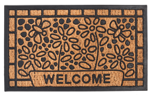 Load image into Gallery viewer, Welcome Flower Doormat
