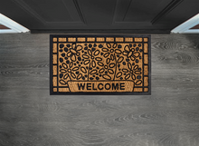 Load image into Gallery viewer, Welcome Flower Doormat
