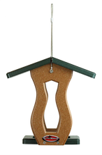 Load image into Gallery viewer, Recycled Curved Hopper Feeder (Small) (Chocolate/Green)
