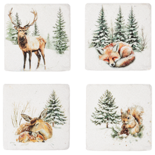 Load image into Gallery viewer, Winter Woodland Coaster (4 pc. set)
