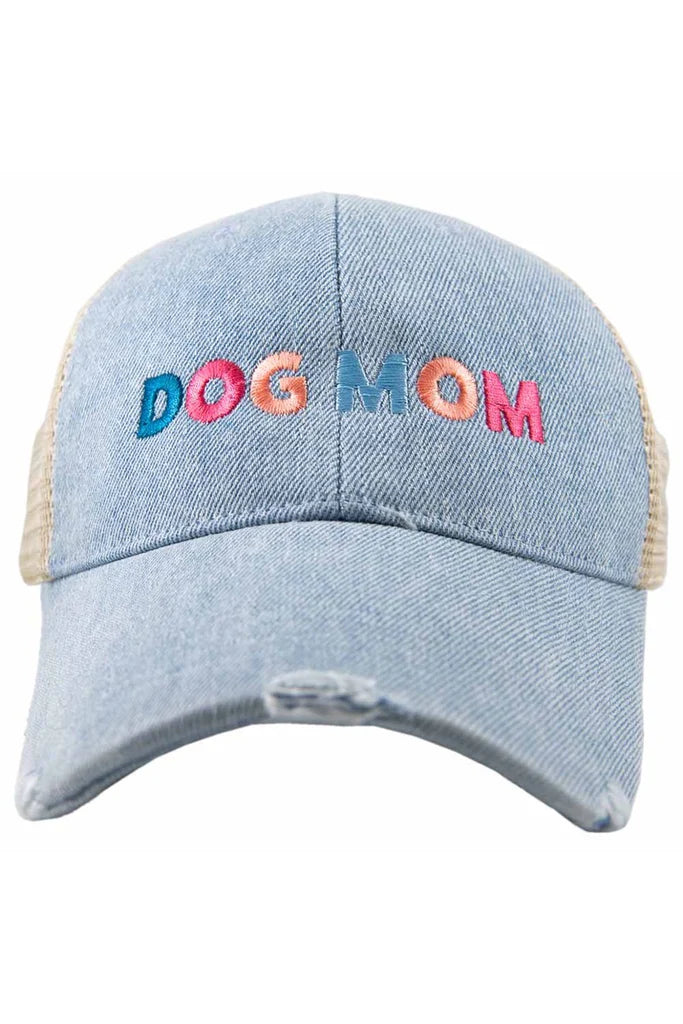 Dog Mom Trucker Hat Denim