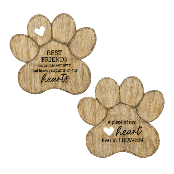 Pet Memorial Garden - Paw Print Stepping Stones