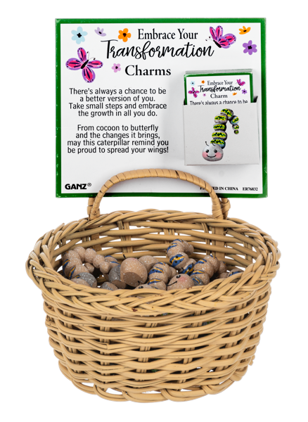 Embrace Your Transformation Caterpillar - Charms in a Basket