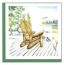 Load image into Gallery viewer, Quilled Adirondack Lake Greeting Card
