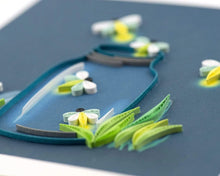 Load image into Gallery viewer, Quilled Fireflies Greeting Card
