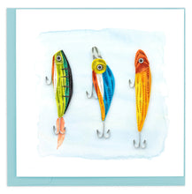 Load image into Gallery viewer, Quilled Fishing Lures Greeting Card

