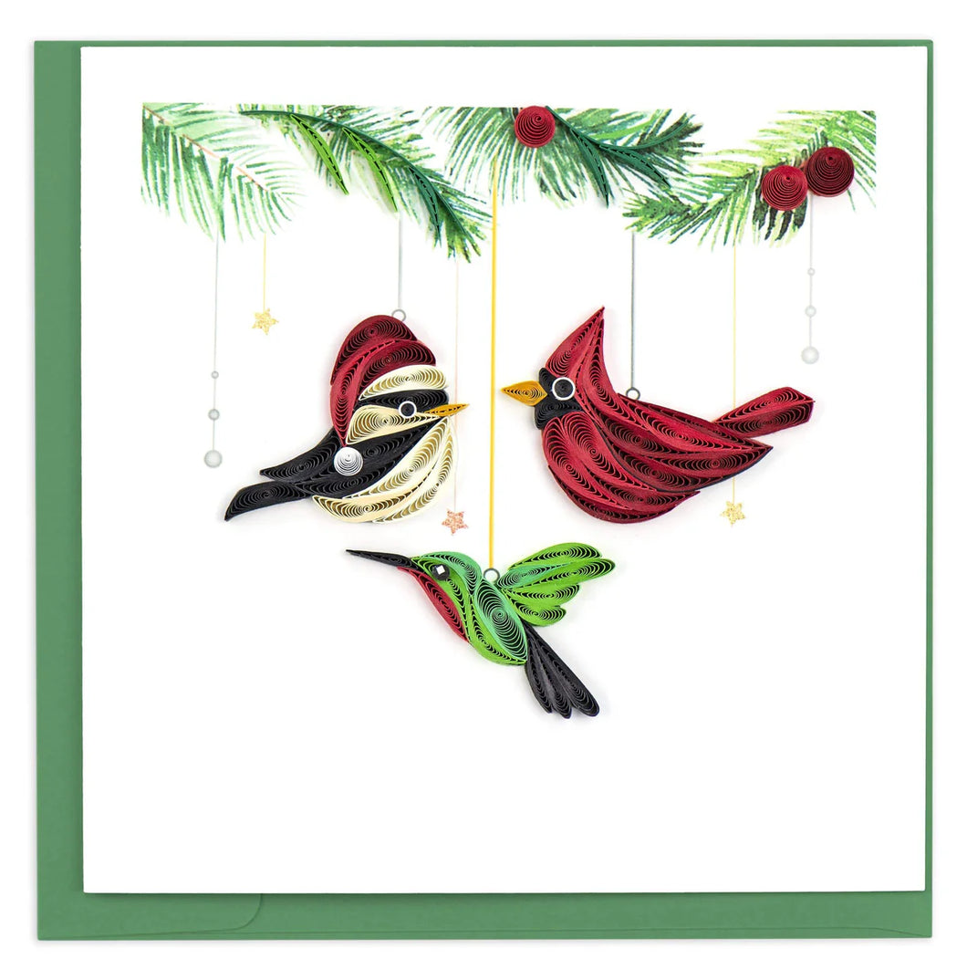 Bird Ornaments Quilling Card