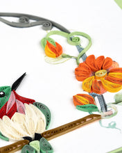 Load image into Gallery viewer, Quilled Hummingbird Swing Greeting Card
