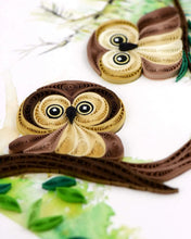 Load image into Gallery viewer, Quilled Owlets Greeting Card
