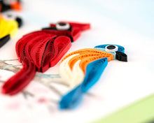 Load image into Gallery viewer, Quilled Songbirds Greeting Card
