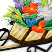 Load image into Gallery viewer, Quilled Wheelbarrow Garden Greeting Card

