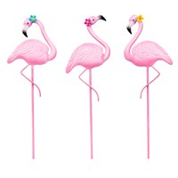 Palm Beach Metal Flamingo Plant Pick, 3 Styles