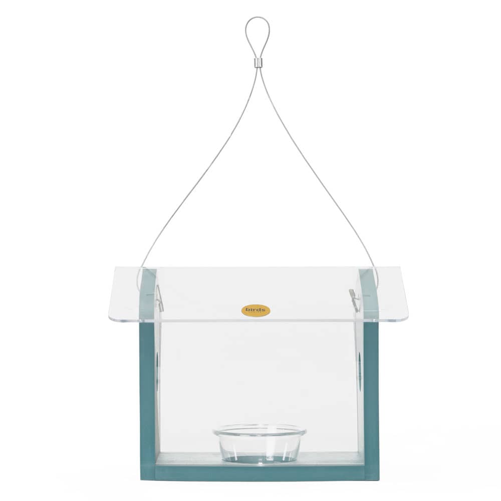 Bluebird Feeder in Blue Recycled Plastic