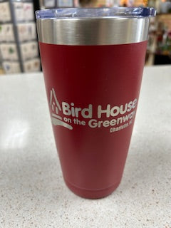 Bird House on the Greenway Red Tumbler with Lid - 20oz