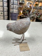 Load image into Gallery viewer, Ornate Songbird with Metal Feet
