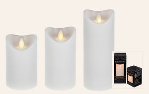LuxuryLite Candle LED Wax Pillar Candle