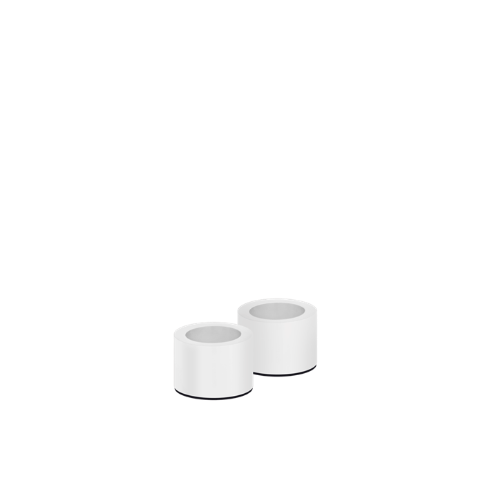 Light Candleholder Taper, Matte White, 1.3