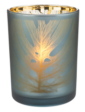 Load image into Gallery viewer, Palm Leaf Mercury Glass Tealight Holder - Large

