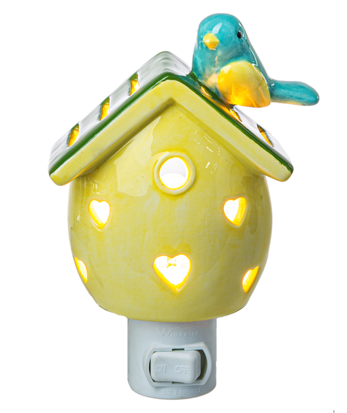 Birdhouse w/Bird Night Light