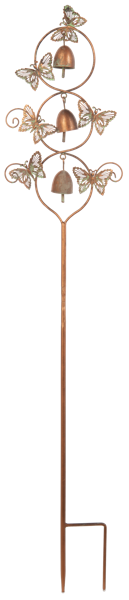 Butterfly with Bells Garden Stake