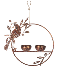 Load image into Gallery viewer, Metal Bird Hanging Birdfeeder
