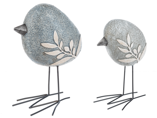 Rock Bird Figurine Set