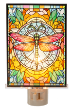 Load image into Gallery viewer, Stained Glass Dragonfly Night Light
