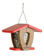 Recycled Mini Moraine Hopper Feeder (Red/Chocolate)