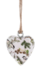 Load image into Gallery viewer, Mini Heart Ornament Green and White
