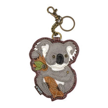 Load image into Gallery viewer, Chala Prism Crossbody with Koala Key Fob/Coin Purse - Grey
