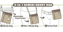 Load image into Gallery viewer, Chala Gemini 3-in-1 Crossbody Purse - Feather
