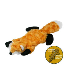 Load image into Gallery viewer, Tall Tails Plush Stuffless Fox Squeaker Toy - 16"
