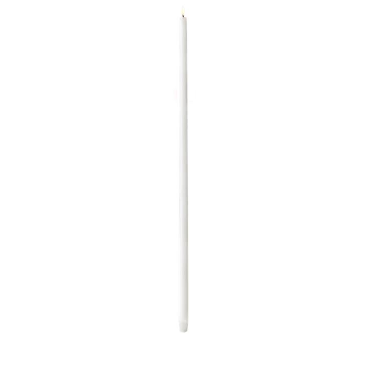 LED Tall Taper Candle, Nordic White, Smooth 29.5