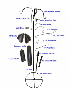 Tubular Pole - Tops - Hooks